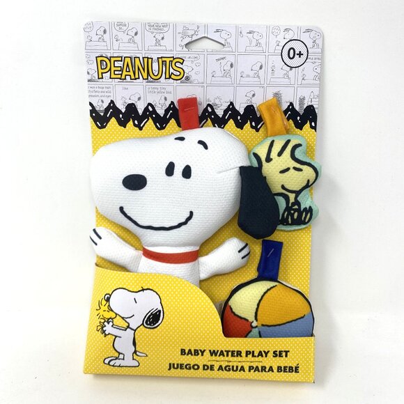 Peanuts Snoopy Water Play Toy Set 3pc Babies Toddlers Bath Pool Beach - Picture 3 of 8